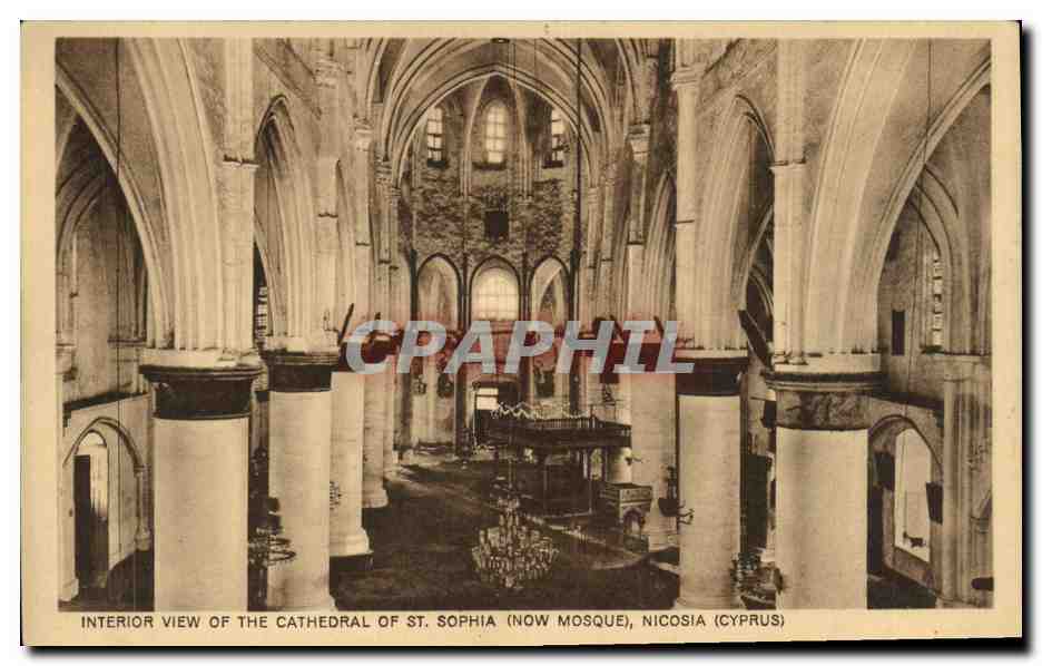 CPA Interior View The Cathedral Of St Sophia Nicosi Chypre