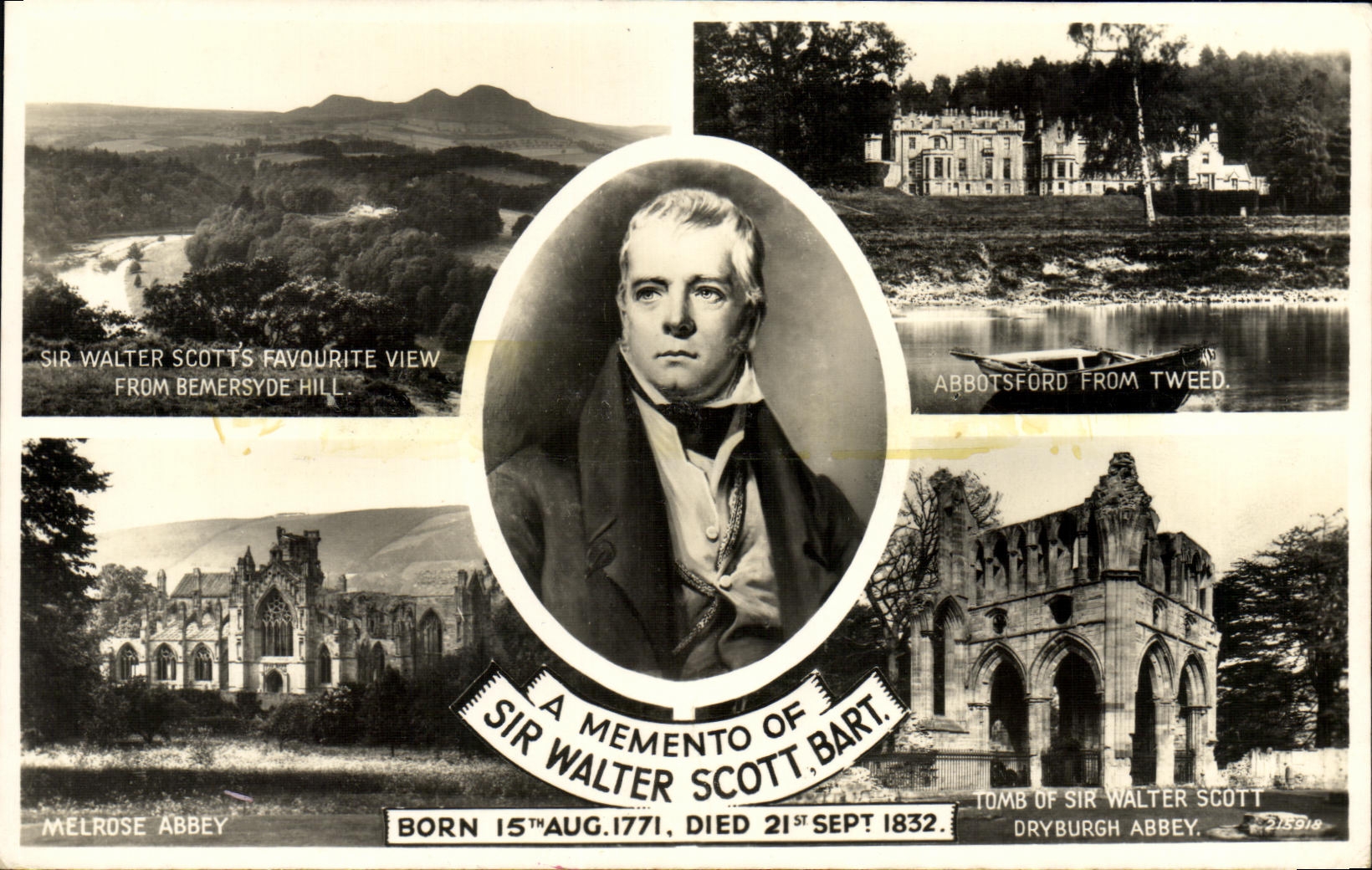 Sir Walter Scott — Memento — Valentine & Sons Ltd. Dundee