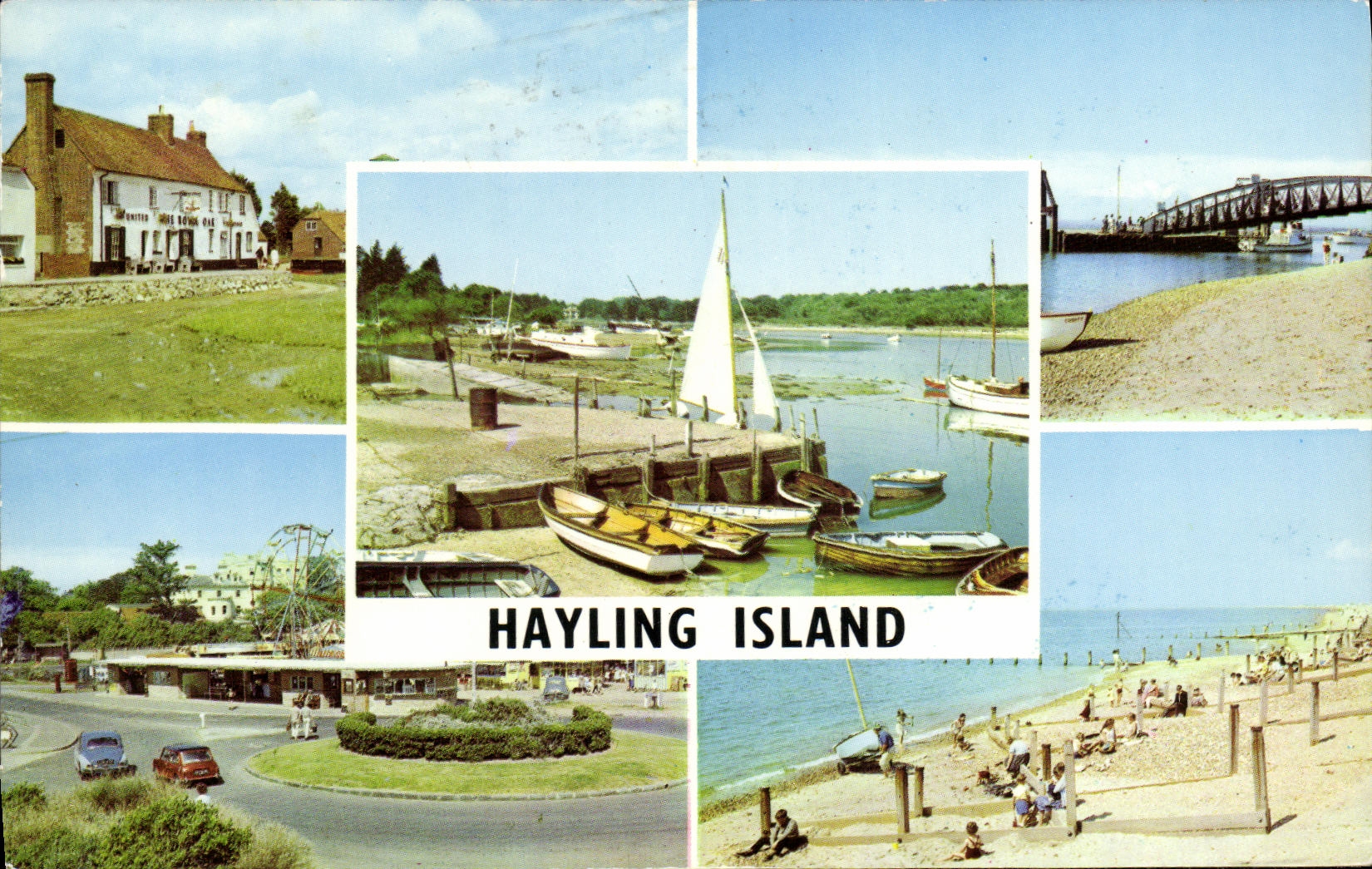 Hayling Island — vue panoramique — The Royal Oak, Eastoke Beach