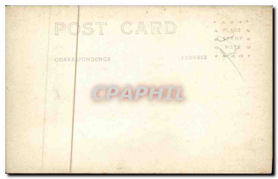 CARTE PHOTO Homme a la plage  — Back