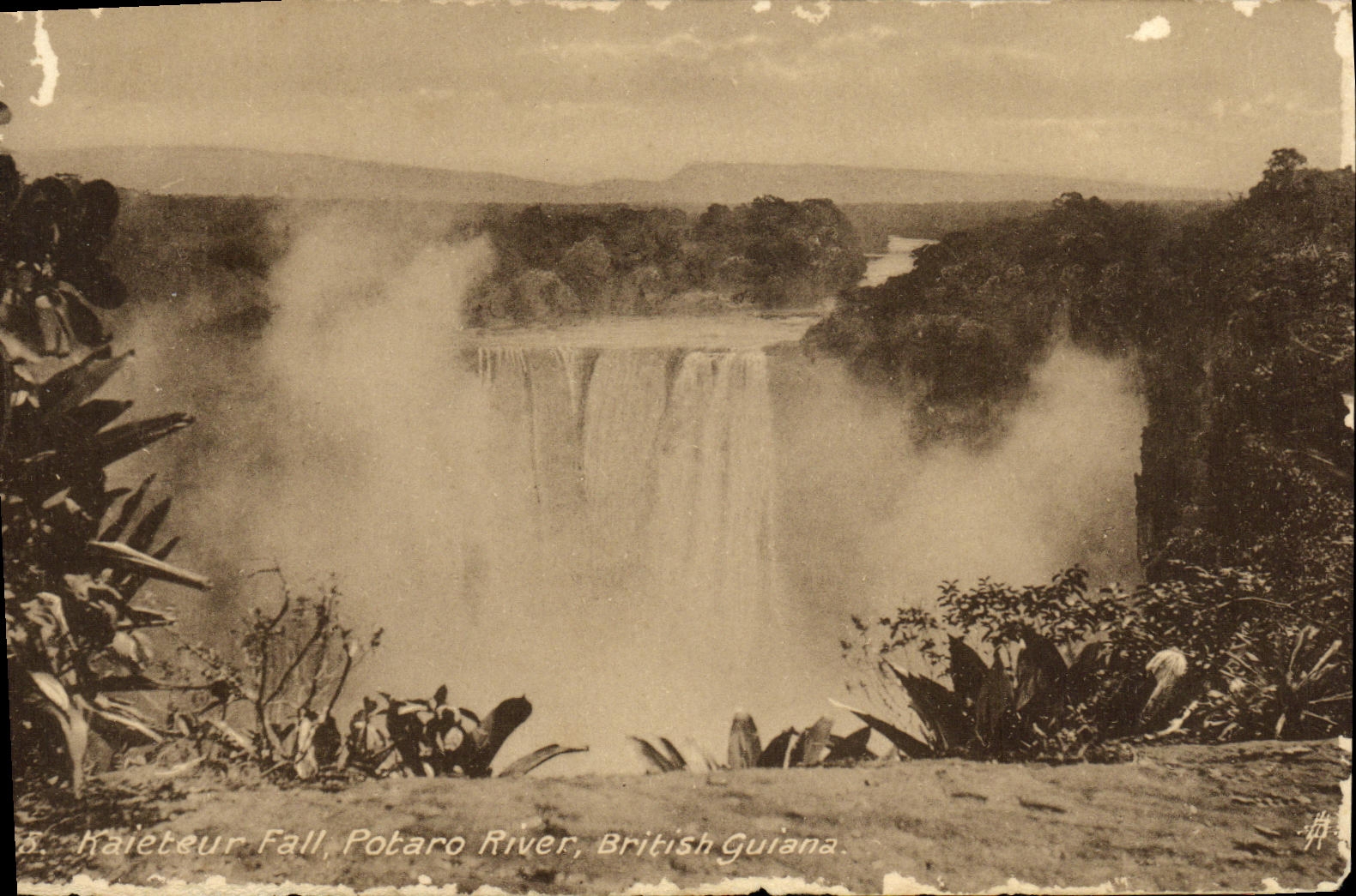 CPA Kaietur Fall Potaro River British Guiana