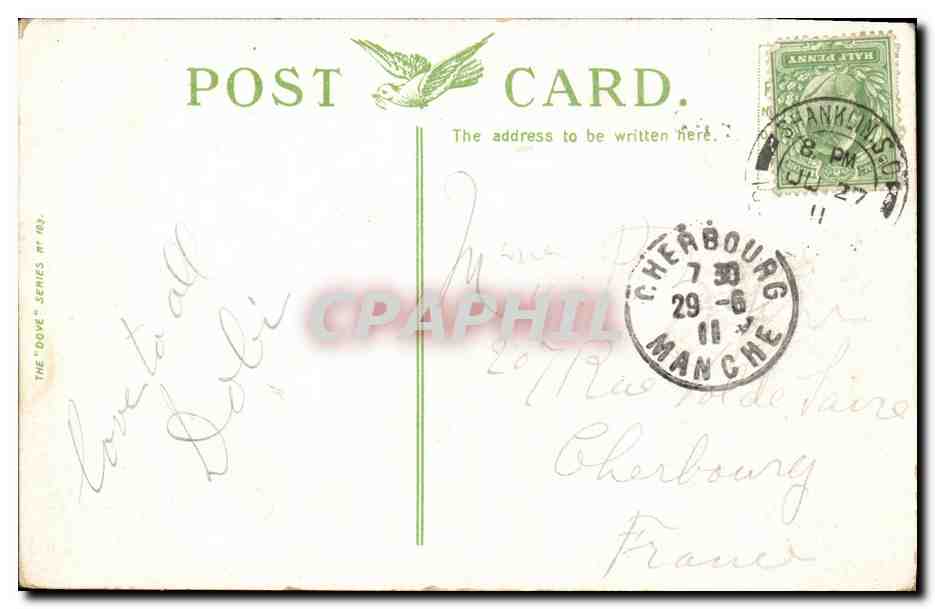 CPA The Green Lift Shanklin Isle of Wight — Verso