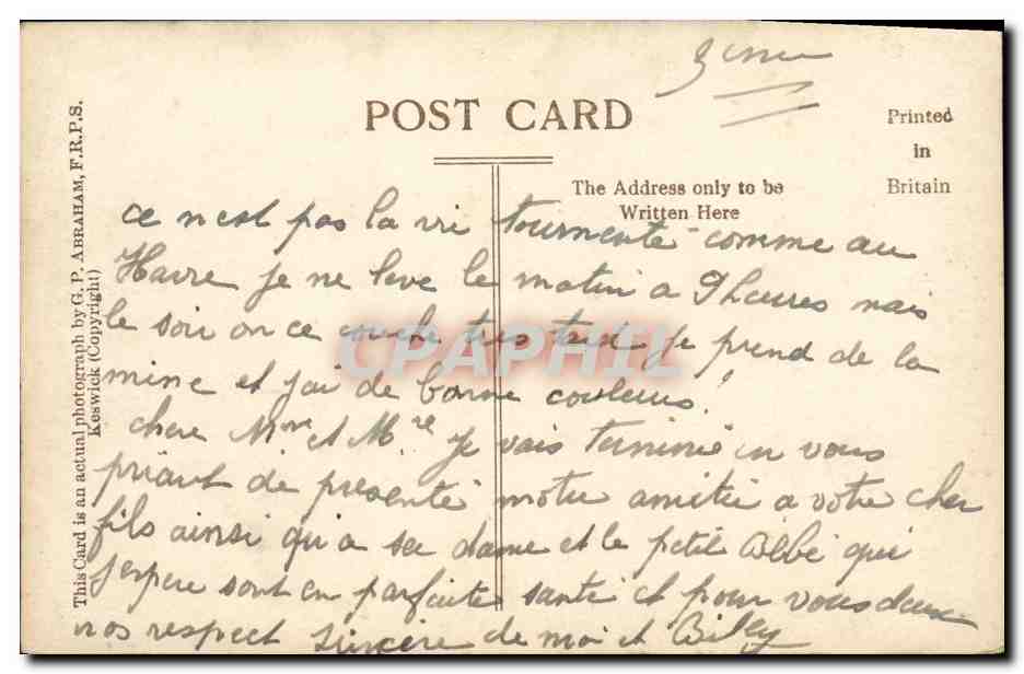 The Stake Pass and Langstrath — Abragam's Series — G. P. Abraham, Keswick — Rückseite