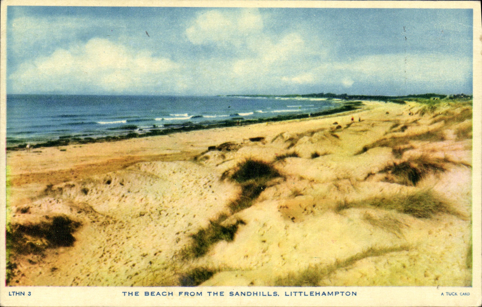 CPA The Beach from The Sandhills Littlehampton