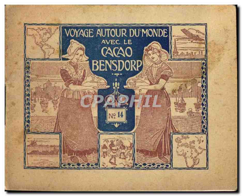 Carnet de vues Voyage Autour du Monde Avec Le Cacao Bensdrop Ecosse Edinburg