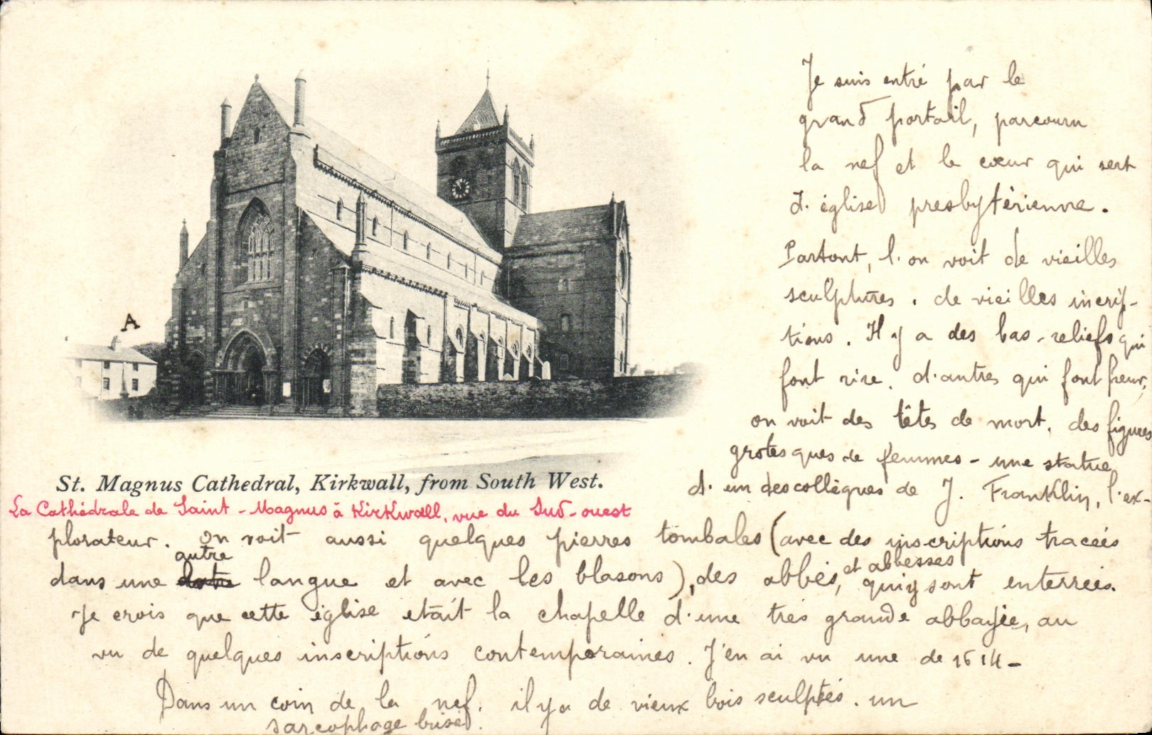 CPA St Magnus Cathedral Kirkwall from South West 