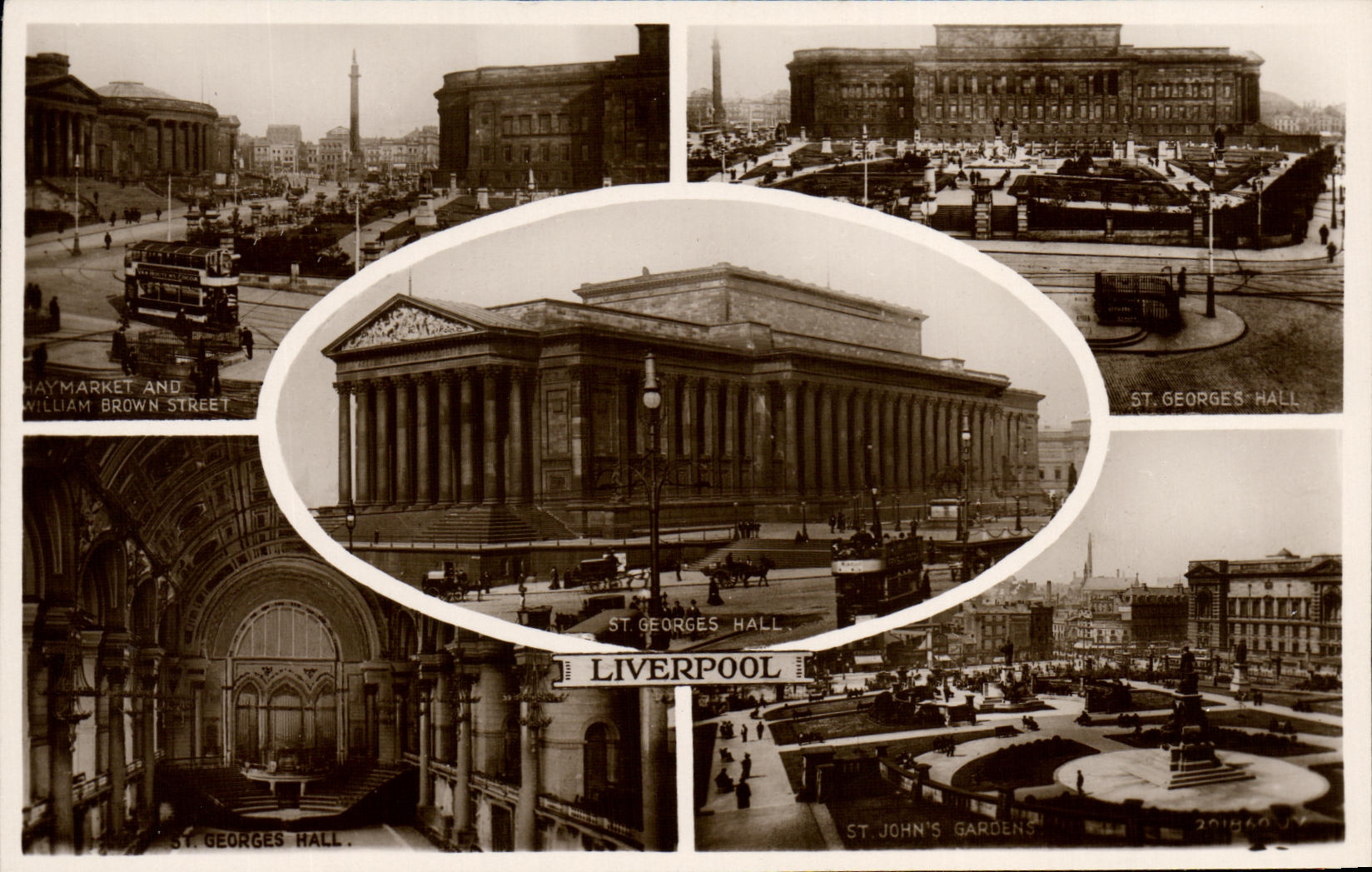 CPA Liverpool Haymarket St Georges Hall St John s garden