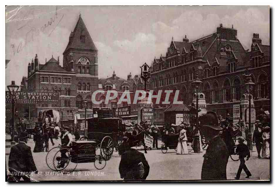 CPA Liverpool St Station G E R London