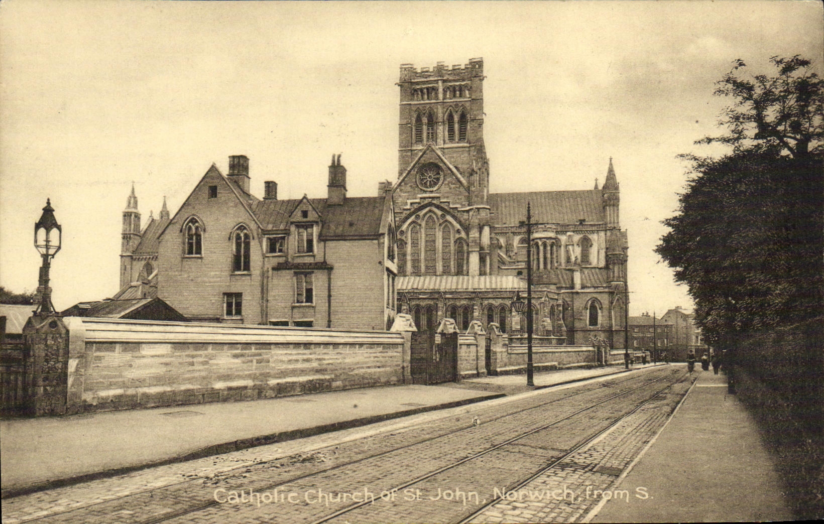 CPA Catholic Church of St John Norwich from S 