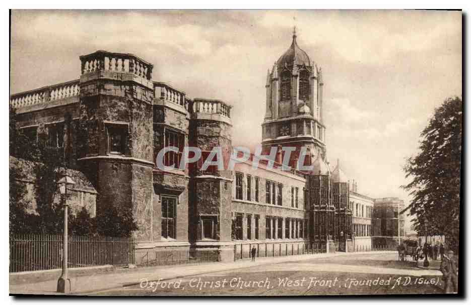 Oxford, Christ Church, West Front — fondée AD 1546 — série Frith's, n° 30178