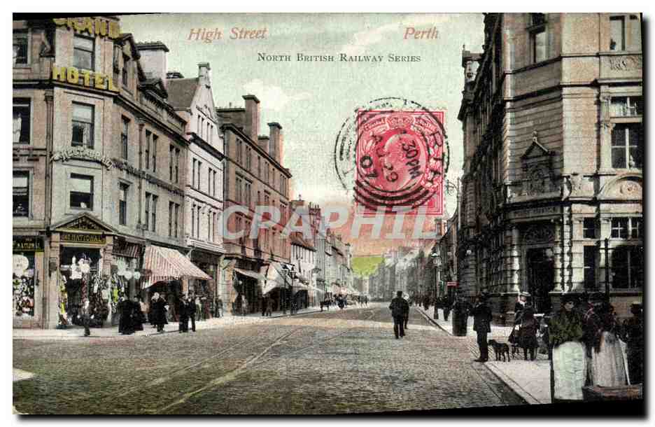 CPA High Street North Brithish Railway Series Perth
