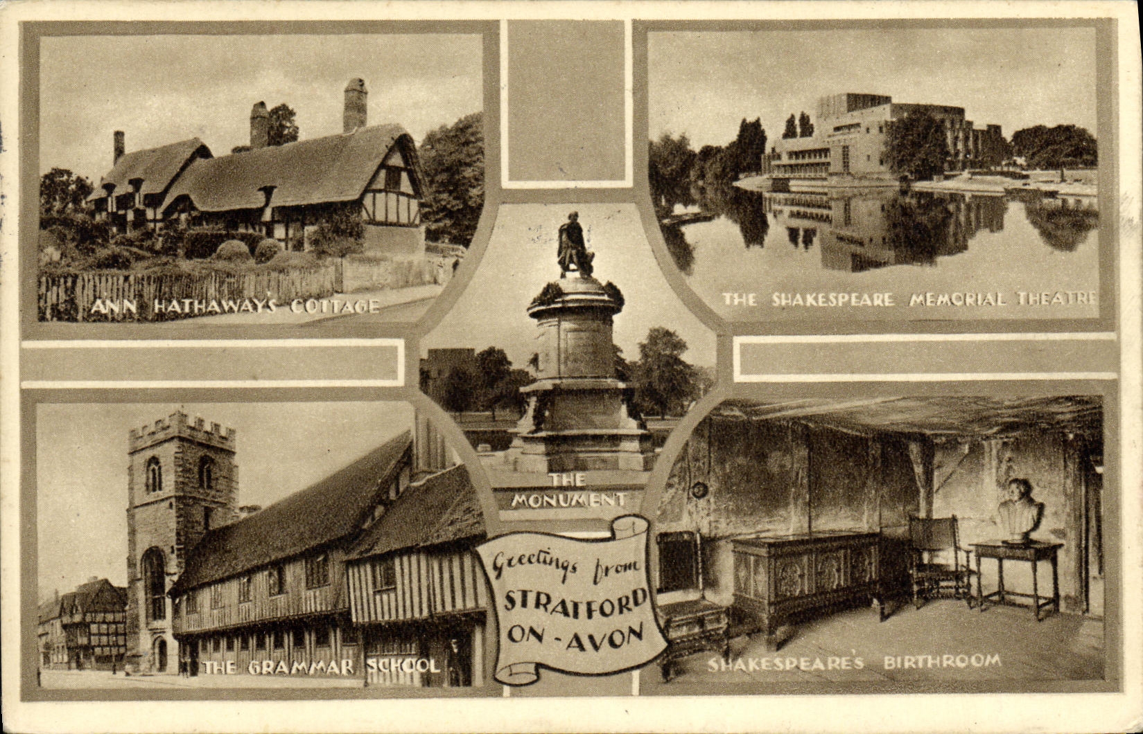 Stratford-on-Avon — sites shakespeareens — Photochrom