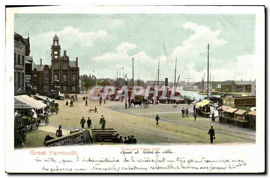 CPA Great Yarmouth Quay and Town Hall