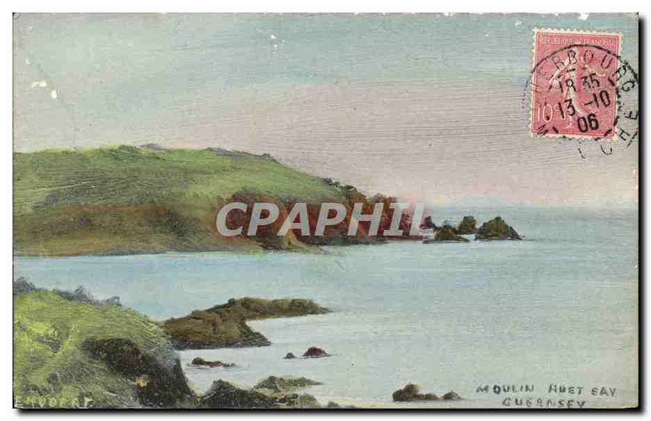 CPA Guernsey Moulin Huet Bay