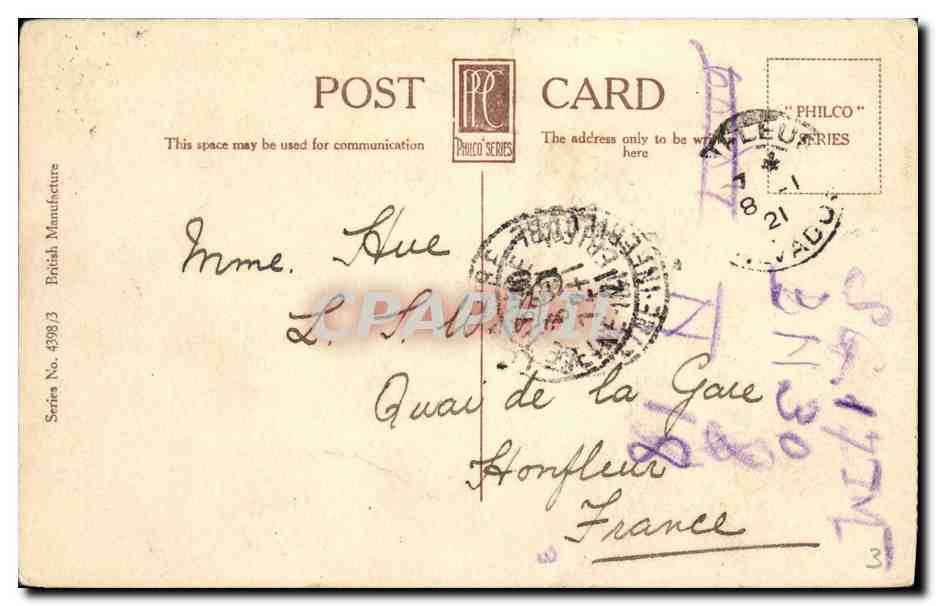 CPA Petit Bot From Saints Bay Guernsey — Rückseite