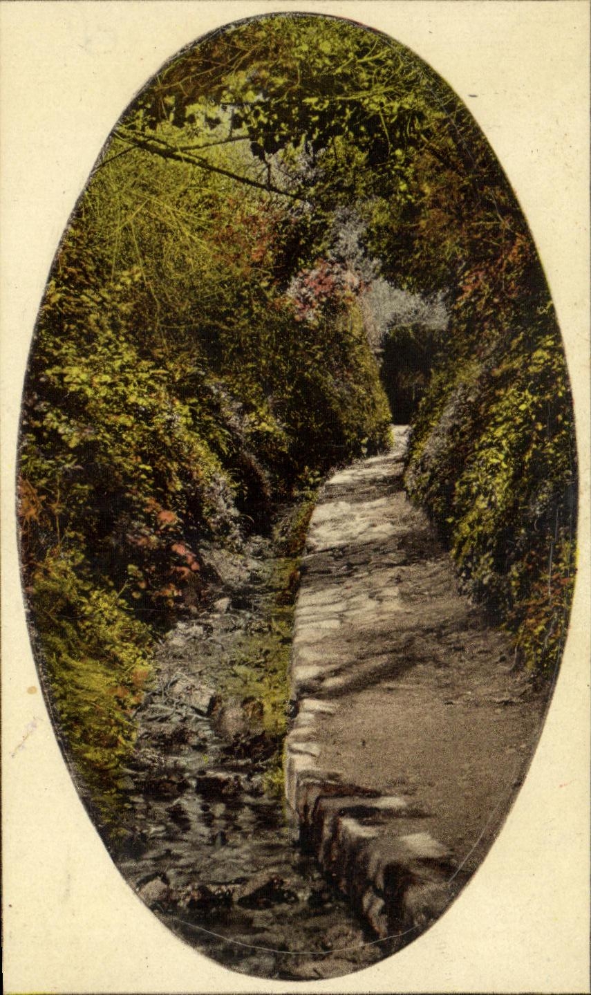 CPA Guernsey Water lanes Moulin Huet 