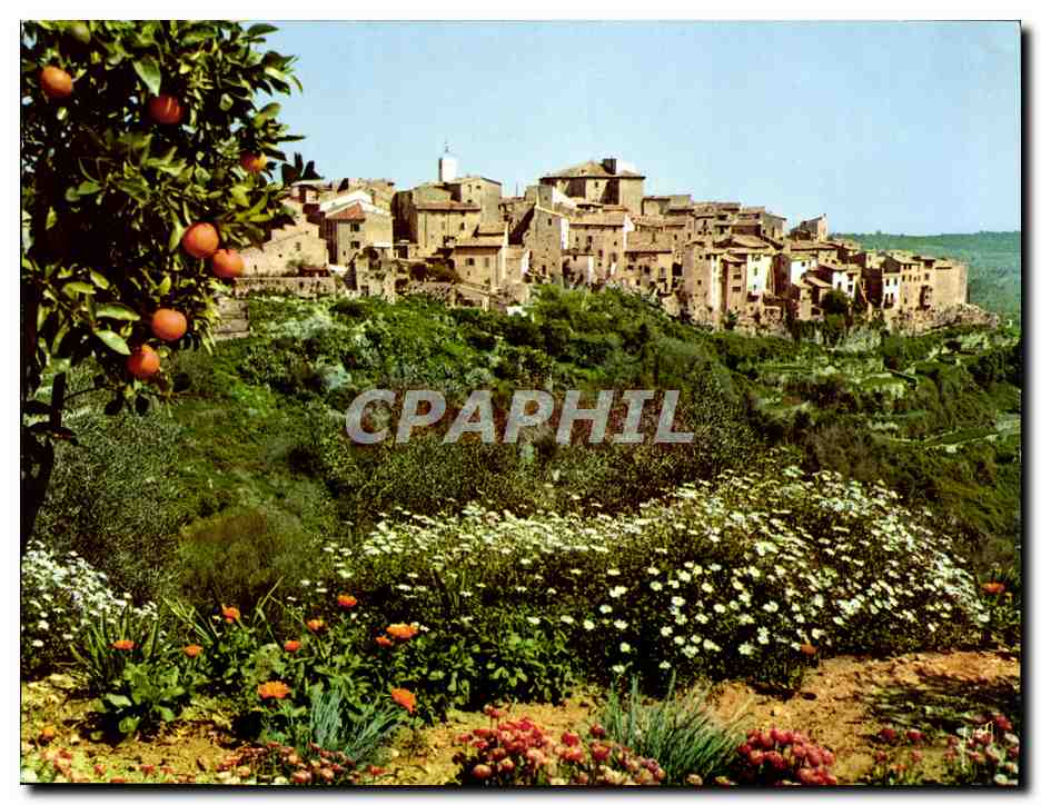 CPA Tourrettes Sur Loup Vue Generale