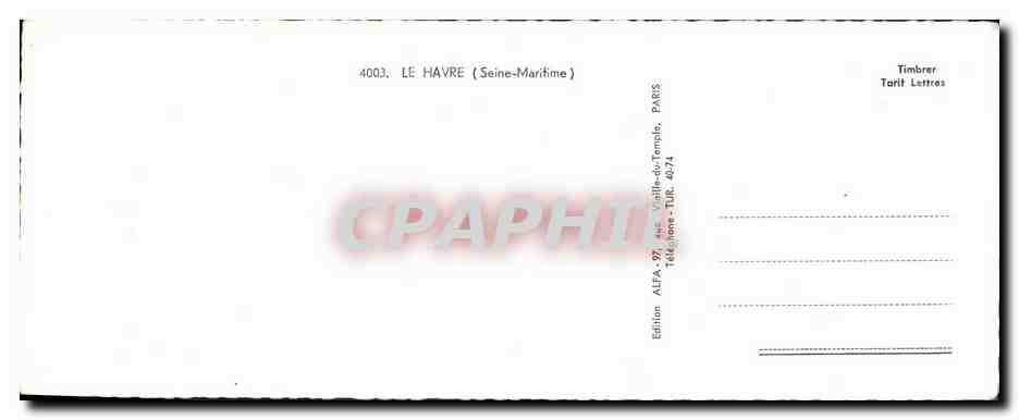 CPA La Havre  — Rückseite
