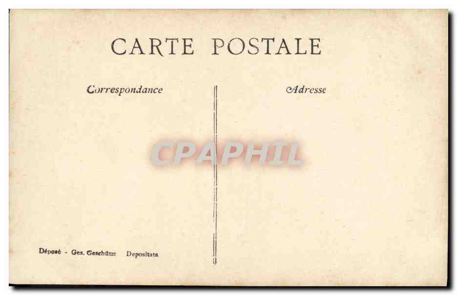 CPA Le depart Femmes Marin — Verso