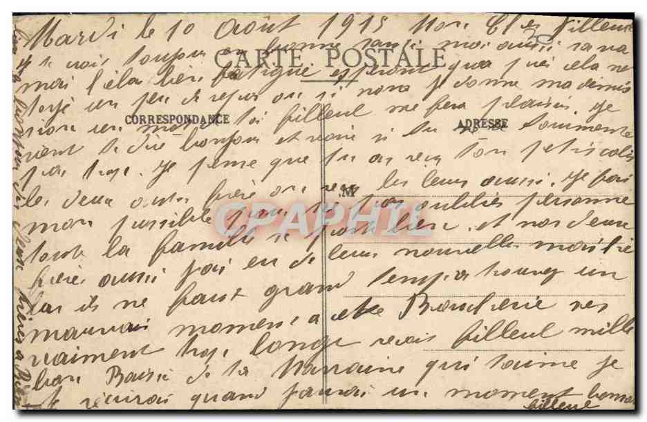 CPA Bretagne Binic Coiffure du Pays et Environs Folklore Coiffe — Verso