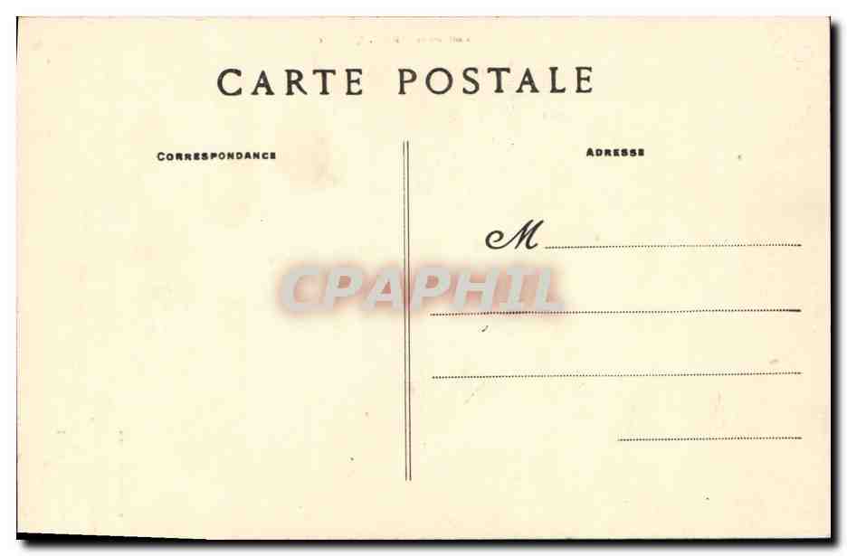 CPA Bretagne Meditation Costume de ploare Environs de Douarnenez — Verso