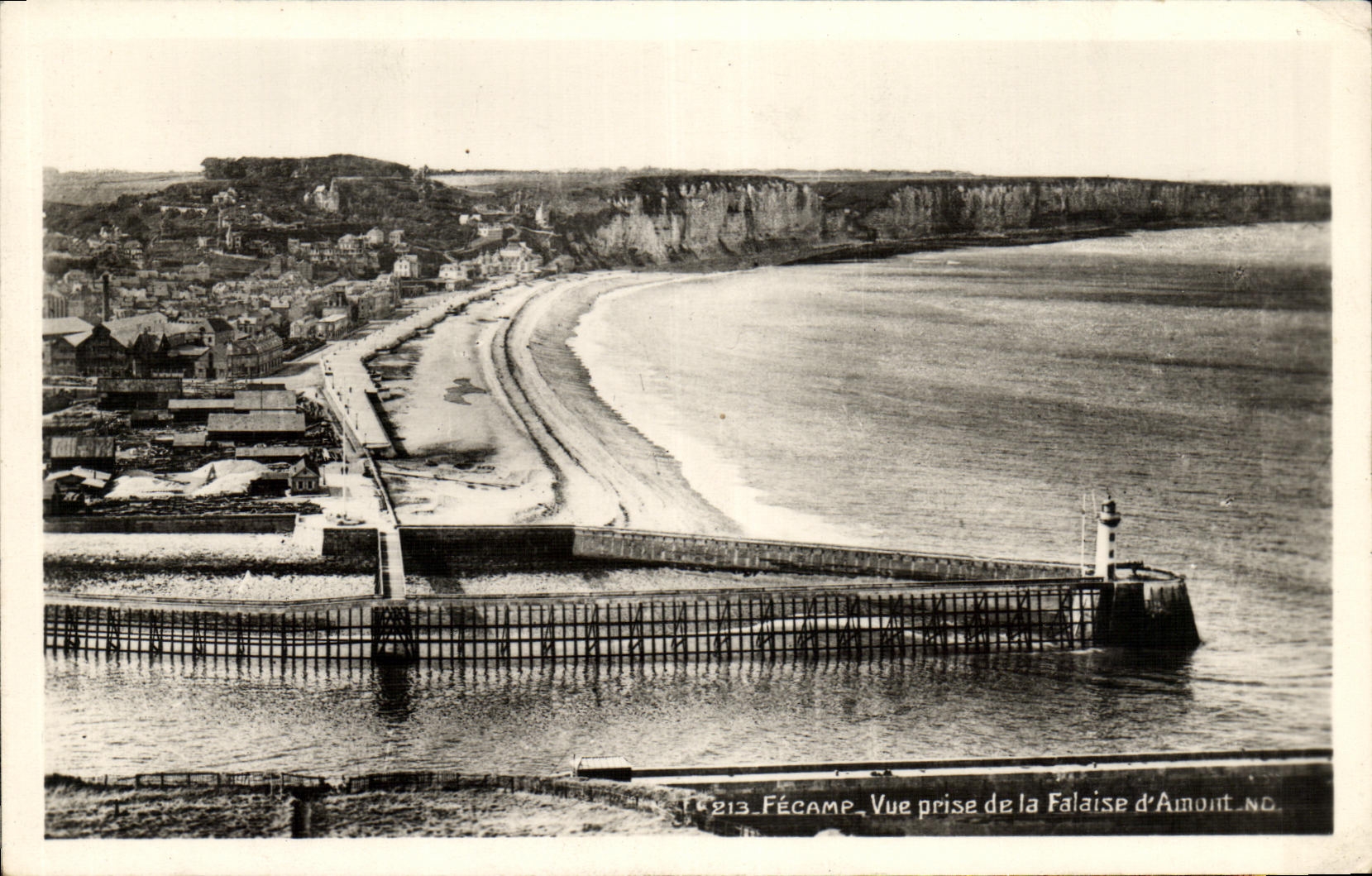CPM Fecamp Vue prise de la falaise d Amont 