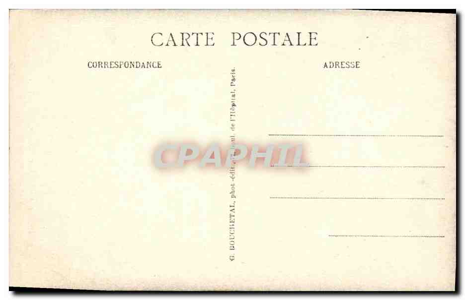 CPA Bruyeres De Sevres Le Chemin Des Capucins et le Restaurant Mouchenotte Enfants — Rückseite