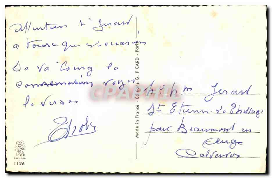 CPA Voitures d occasion Automobile Jean Chaperon  — Rückseite