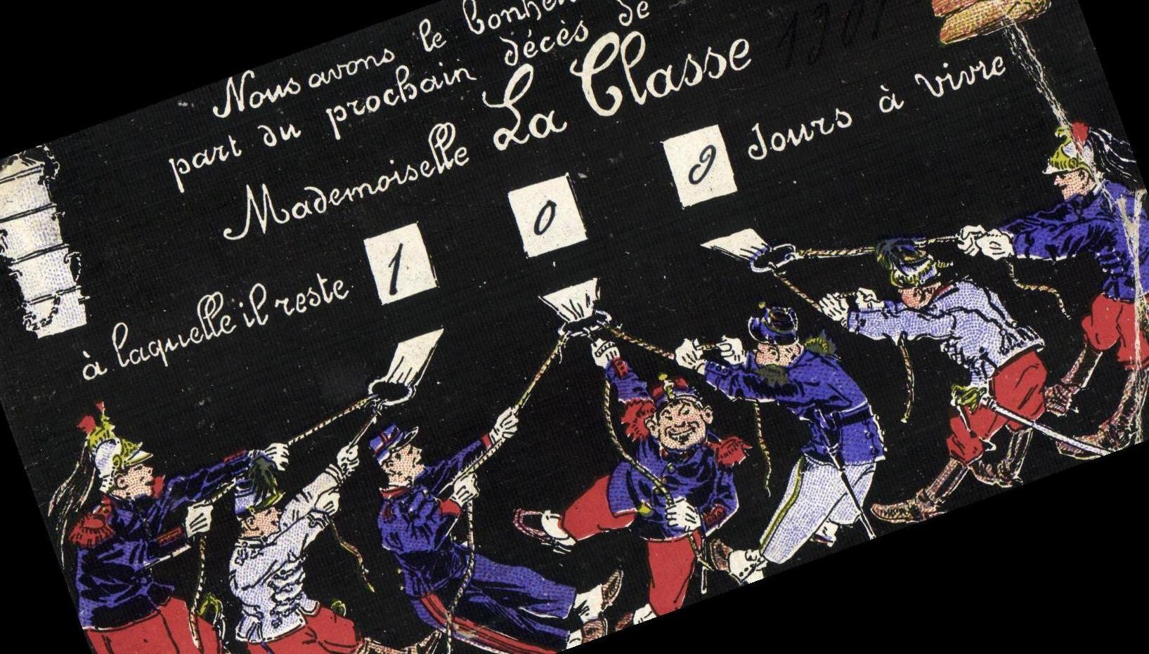CPA Liberatus Est Classe 100 jours a vivre Militaria
