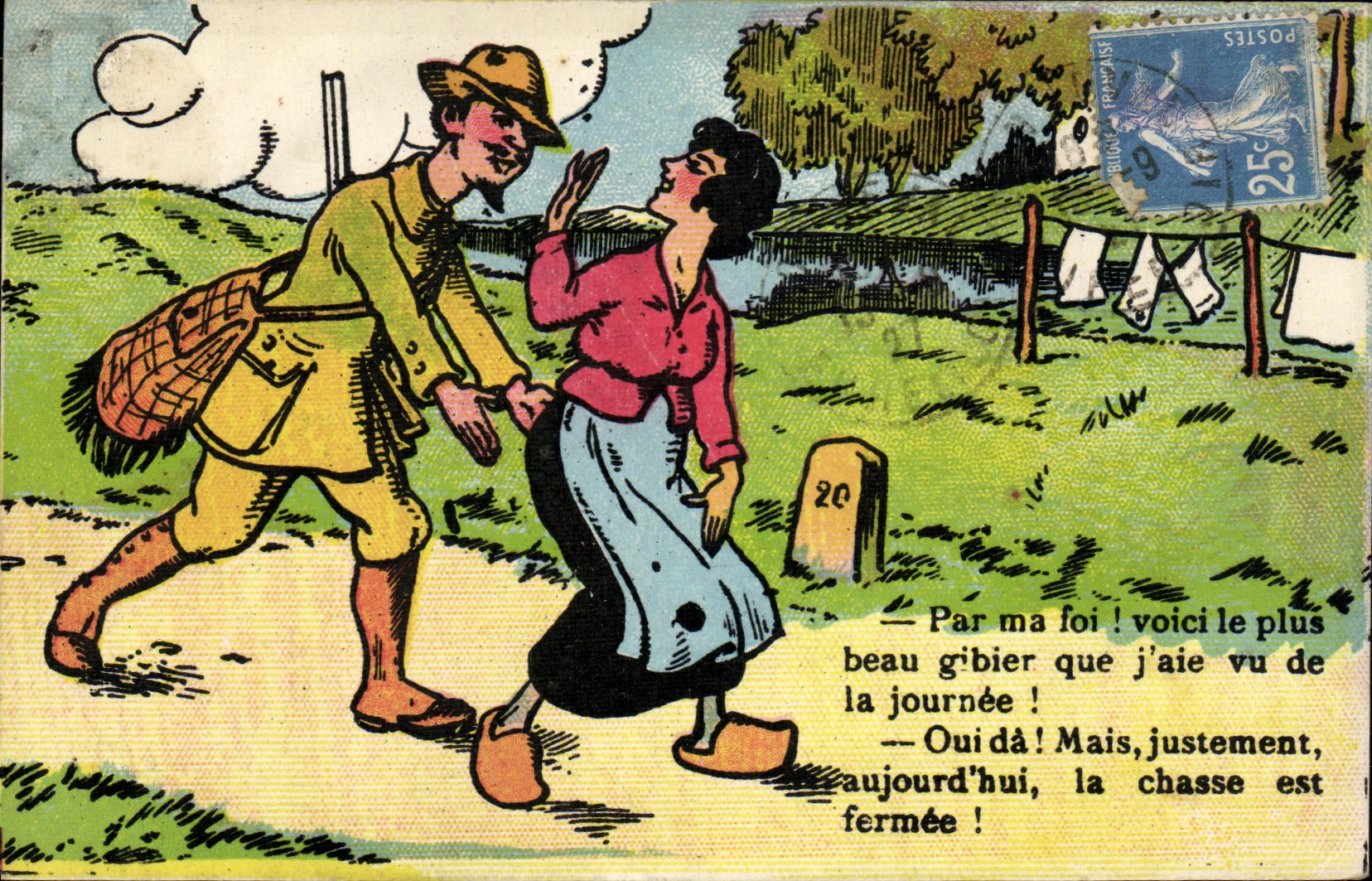 Jagd auf Wild — Landschaftsszene — Verleger Paris Déposé