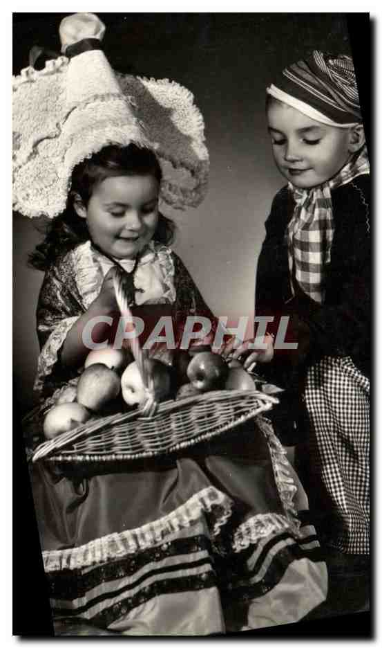 CPM Les petits Normands Enfants Normandie Folklore