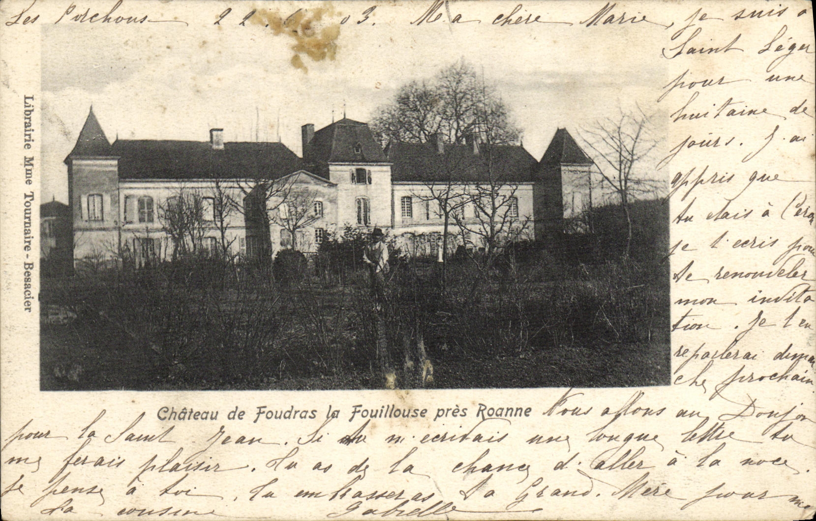 Château de Foudras la Fouillouse près Roanne — Librairie Mme Tournante - Bassac