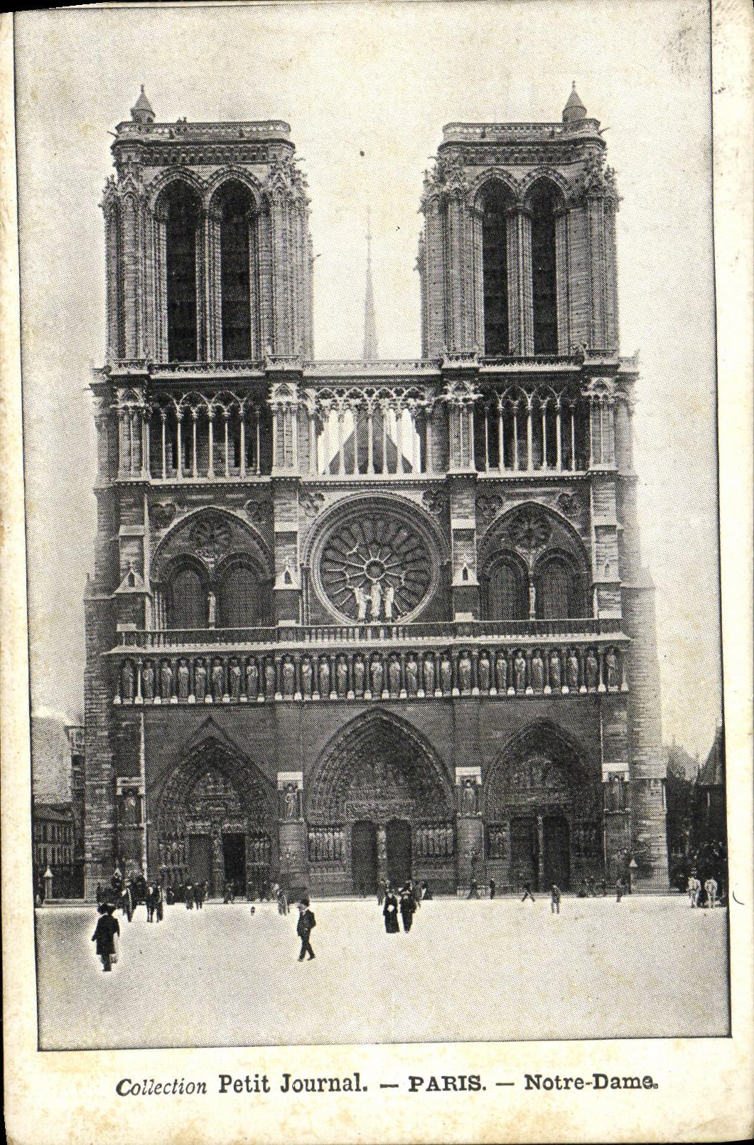 CPA Paris Eglise Notre Dame Collection Petit Journal