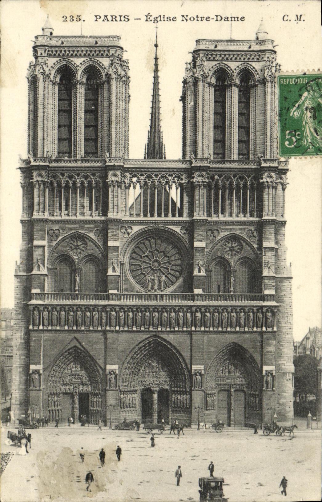 CPA Paris Eglise Notre Dame Collection Petit Journal