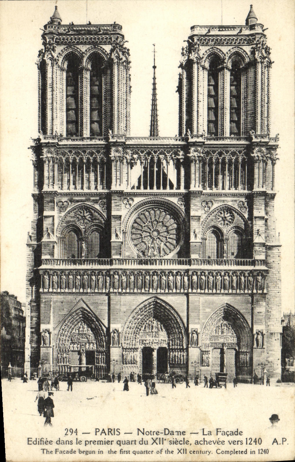 CPA Paris Eglise Notre Dame La Facade