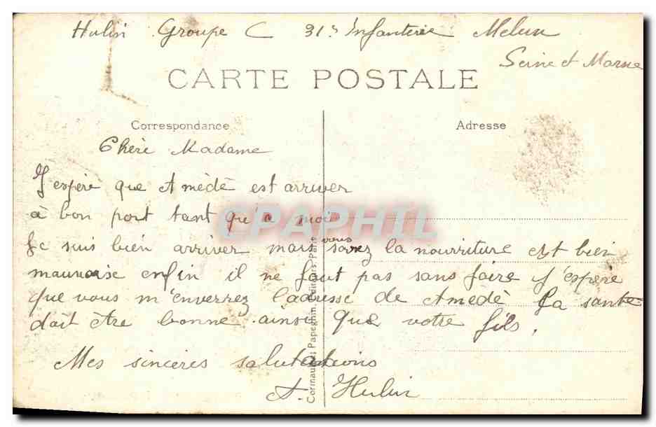 CPA Paris Eglise Notre Dame La Facade — Verso