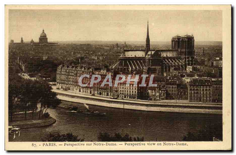 PARIS — Perspective sur Notre-Dame — Éditeur : Le Musée du Louvre