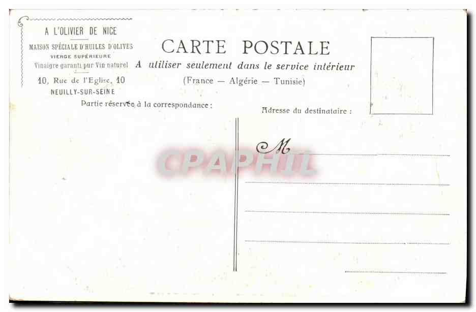 CPA Paris Eglise Notre Dame Ile St Louis — Verso