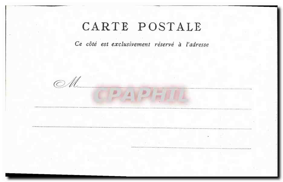 CPA Paris Eglise Notre Dame Bon Marche — Verso