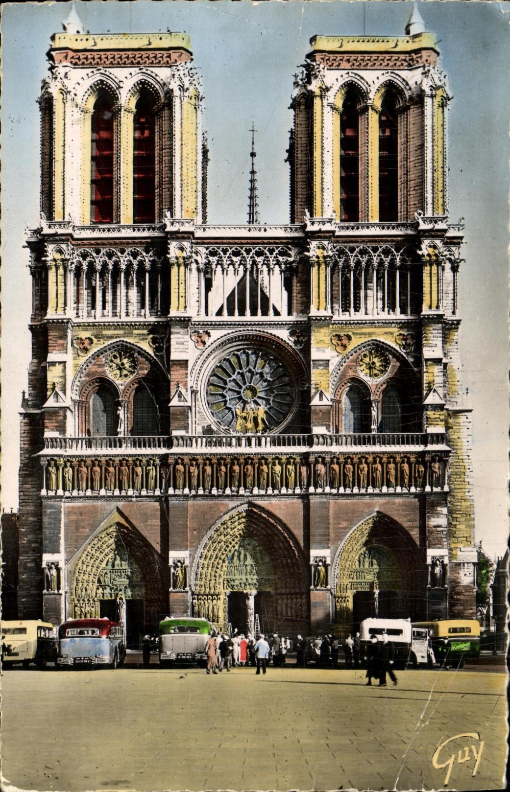 Notre-Dame de Paris — Façade (1163-1260) — André LECOQ & Guy, n°4.023
