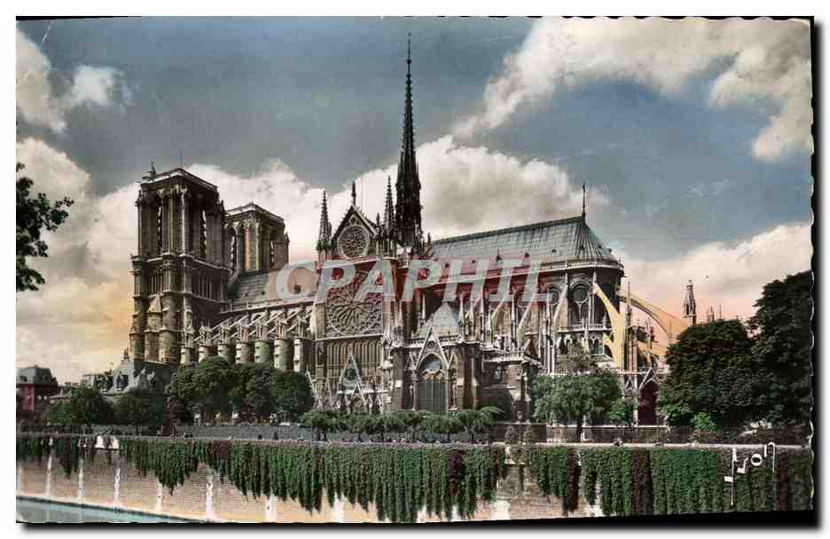 CPA Paris Eglise Notre Dame La Cathedrale