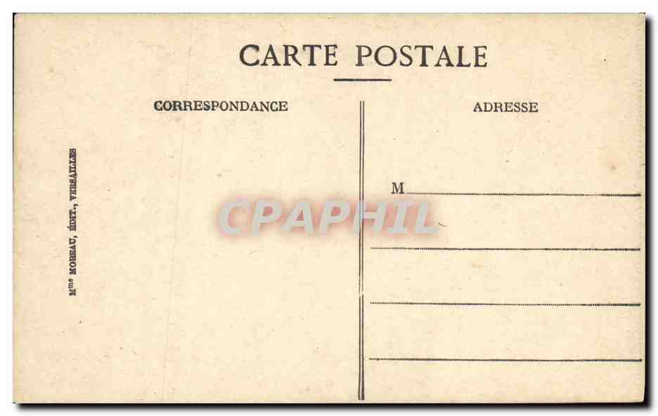 CPA Versaailles Palais du Grand Trianon Chambre de la reine d Angleterre  — Verso