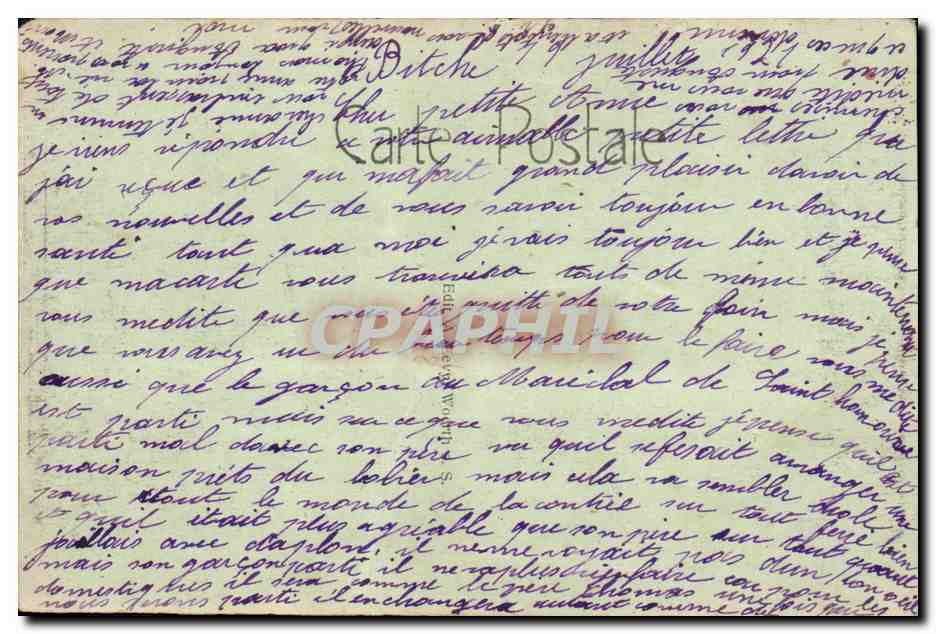 CPA Camp De Bitche — Verso