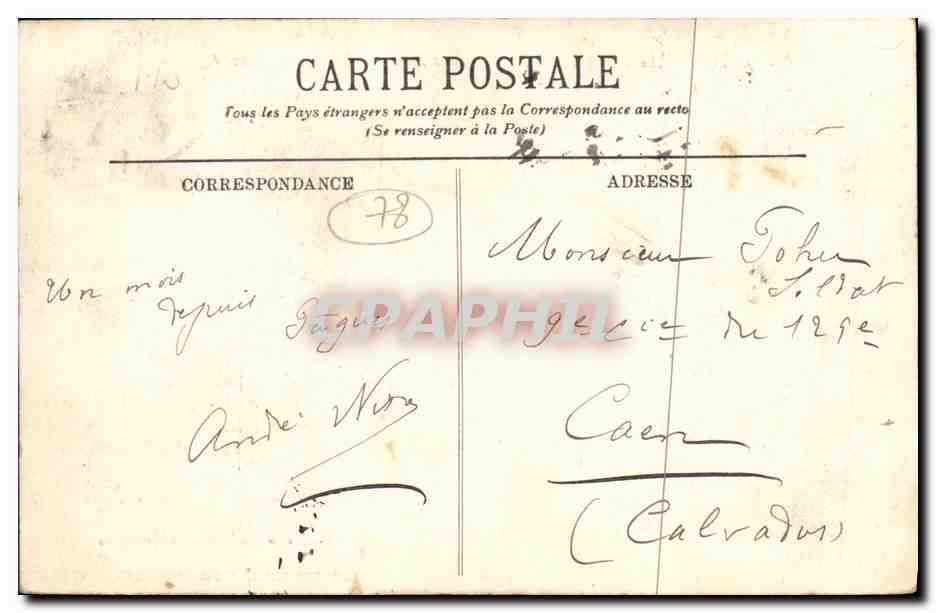 CPA Versailles Chateau Grandes Eaux — Verso