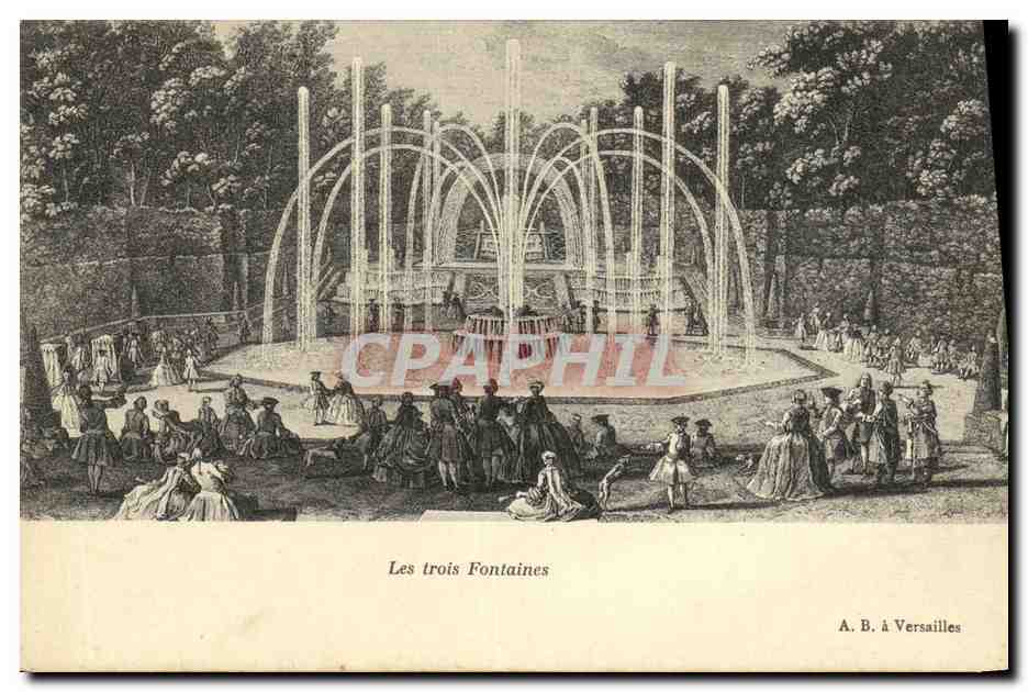 CPA Versailles Les Trois Fontaines