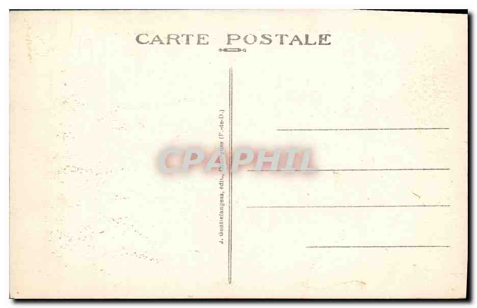 CPA Route de Job a Pierre Sur Haute a L entree Des Bois de Chempser — Verso