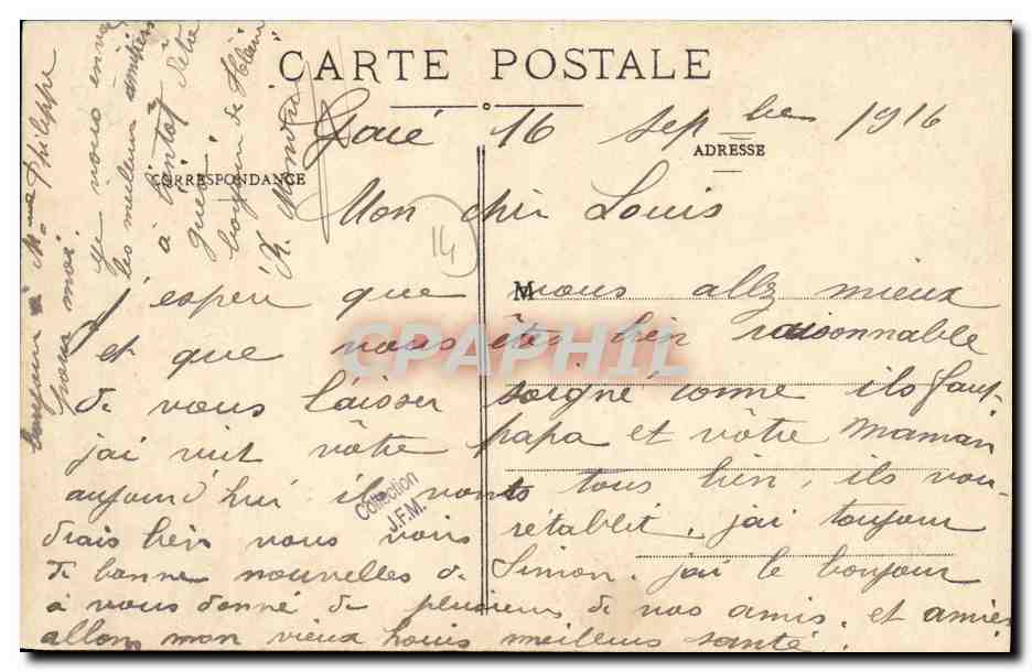CPA Ces Bons Normands Folklore Costume — Verso
