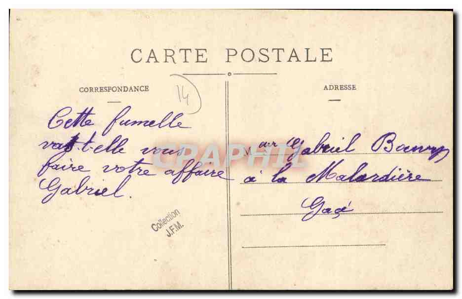 CPA Ces Bons Normands Veau a vendre Folklore Femme Vache — Rückseite