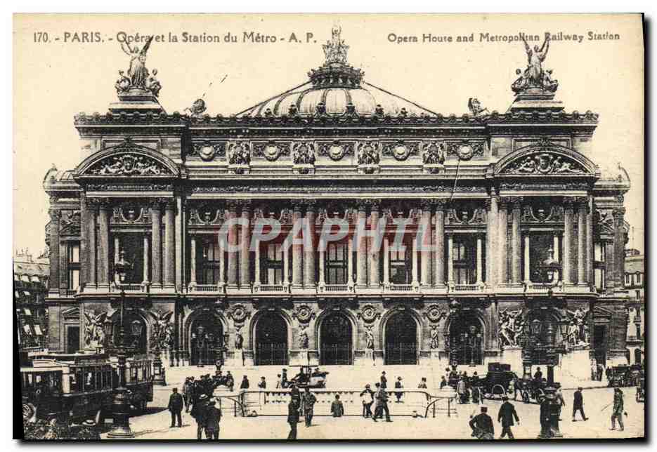 CPA Paris Opera la Station du Metro