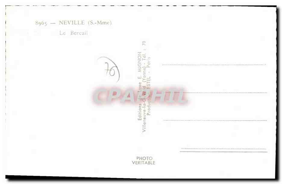 CPM Neville Le Bercail — Rückseite